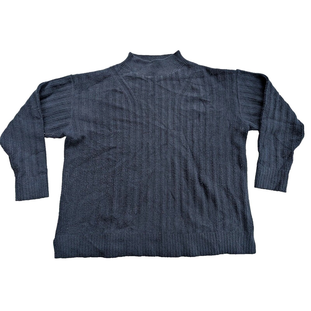Lululemon Twin Rib Turtleneck‎ Sweater Womens Size 16 Blue LW3EQJS Wool Blend